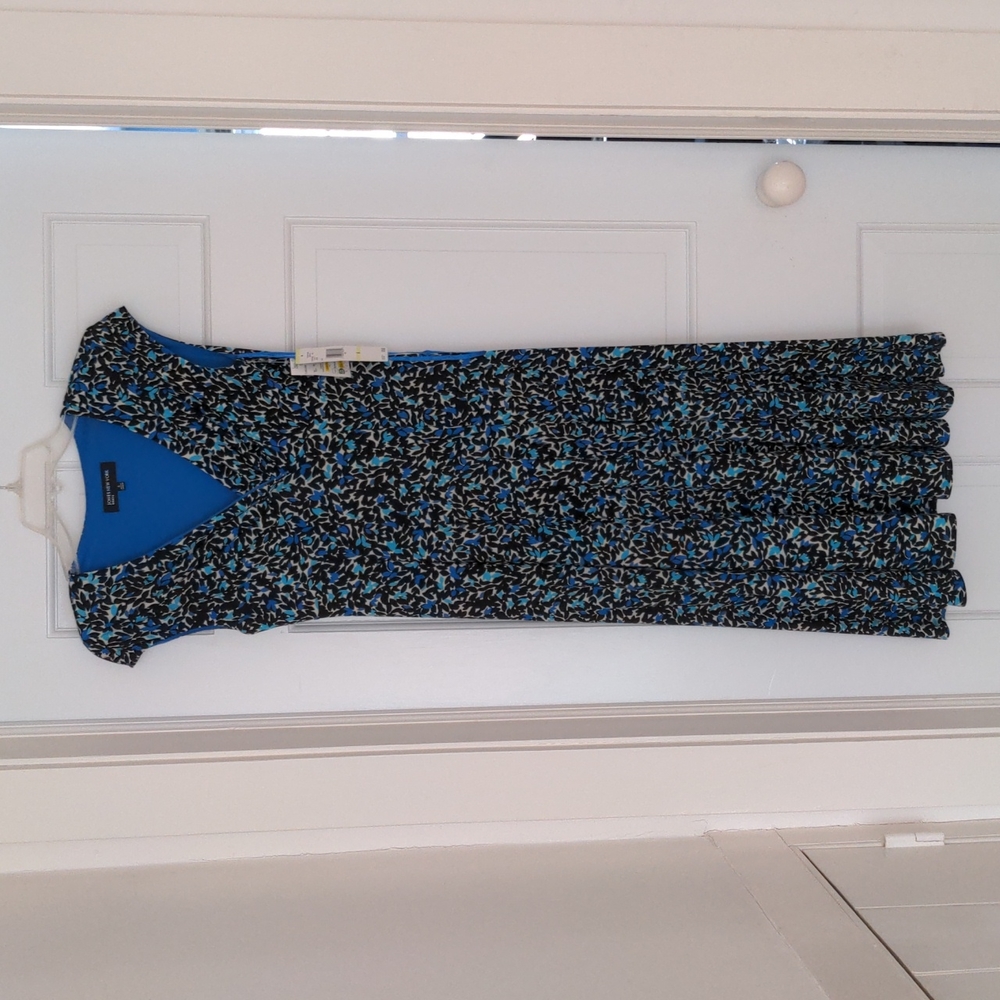 Jones women's dress size 4 black and blue NWT